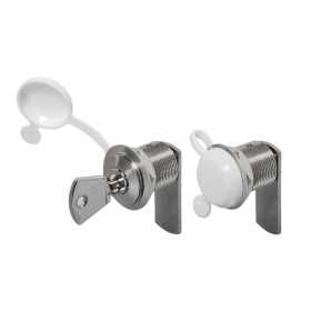 Serratura a cilindro 30mm Ø20mm in ottone cromato e inox con chiave N60341500550-0%