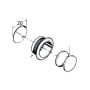 Chiusura a scrocco a pulsante in ottone lucido per antine N60341541521-18%