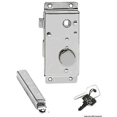 Chromium-plate brass cylinders lock Left model OS3813220SE/20