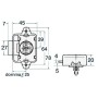 Chiusura a scrocco in nylon per sportelli e antina Ø26mm SENZA POMELLO OS3818001-0%