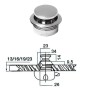 Pomello in ottone cromato per portelli fino a Ø16mm OS3818102-18%