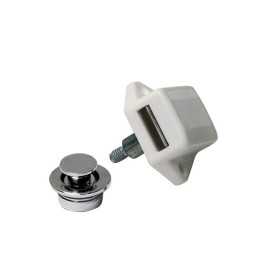 Scrocco a pulsante in ottone cromato d26mm per chiusura portelli 16mm OS3818209-18%