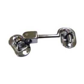 Gancio fermaporte in ottone cromato con doppio snodo 80mm OS3819280-0%