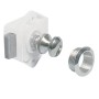 Chiusura a scrocco a pulsante in ottone cromato per antine N60341541520-18%