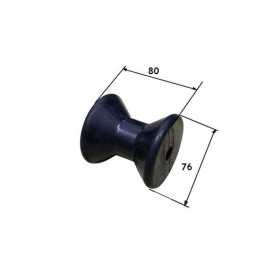 Rullo centrale in gomma nero 76x80mm Foro 14mm N11559610239-5%