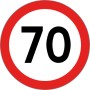 Type-approved self-adhesive speed disc 70Km/h N11559610400