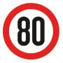 Type-approved self-adhesive speed disc 80Km/h N11559610401