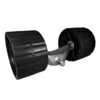 Staffa con rulli fissi Rulli 120x75mm Neri OS0203148-18%