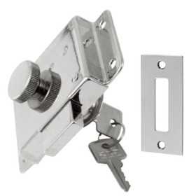 Serratura in ottone cromato per applicazione interna SX/25 98x58mm N60341500528SX/25-18%