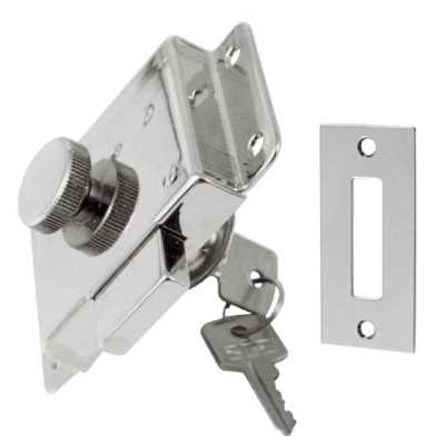 Chromium-plate brass cylinders lock Left/25 98x58mm N60341500528SX/25