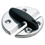 Fermaporta in acciaio inox con arresto in nylon nero Ø60mm N60341500583-0%