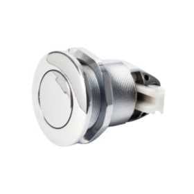 Scrocco a pulsante in zama cromata per chiusura sportelli 42/31x25mm OS3817900-18%
