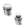 Scrocco a pulsante in zama cromata per chiusura sportelli 42/31x25mm OS3817900-18%