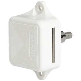 Scrocco a pulsante Medium in nylon bianco per chiusura portelli OS3818250-0%