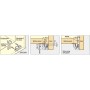 Scrocco a leva con chiusura a scatto Bianco Forza di ritegno 196N OS3819111-0%