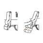 Anti-vibration peak latch Black 96x29mm OS3820001