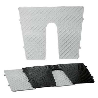 External transom pad with opening L450xH360mm White colour N81112804936B