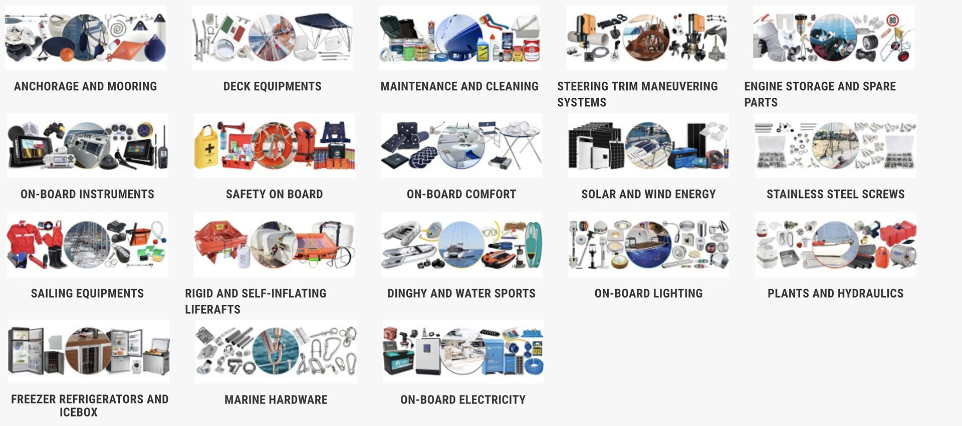 Nautica store categories