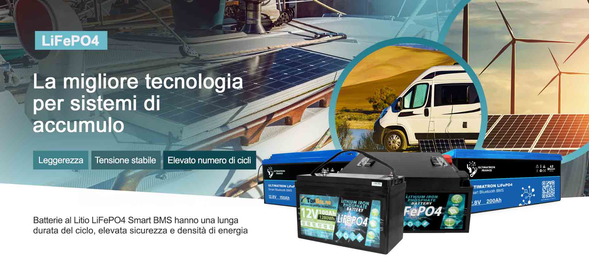 Batterie al Litio LiFePO4 per Sistemi di Accumulo