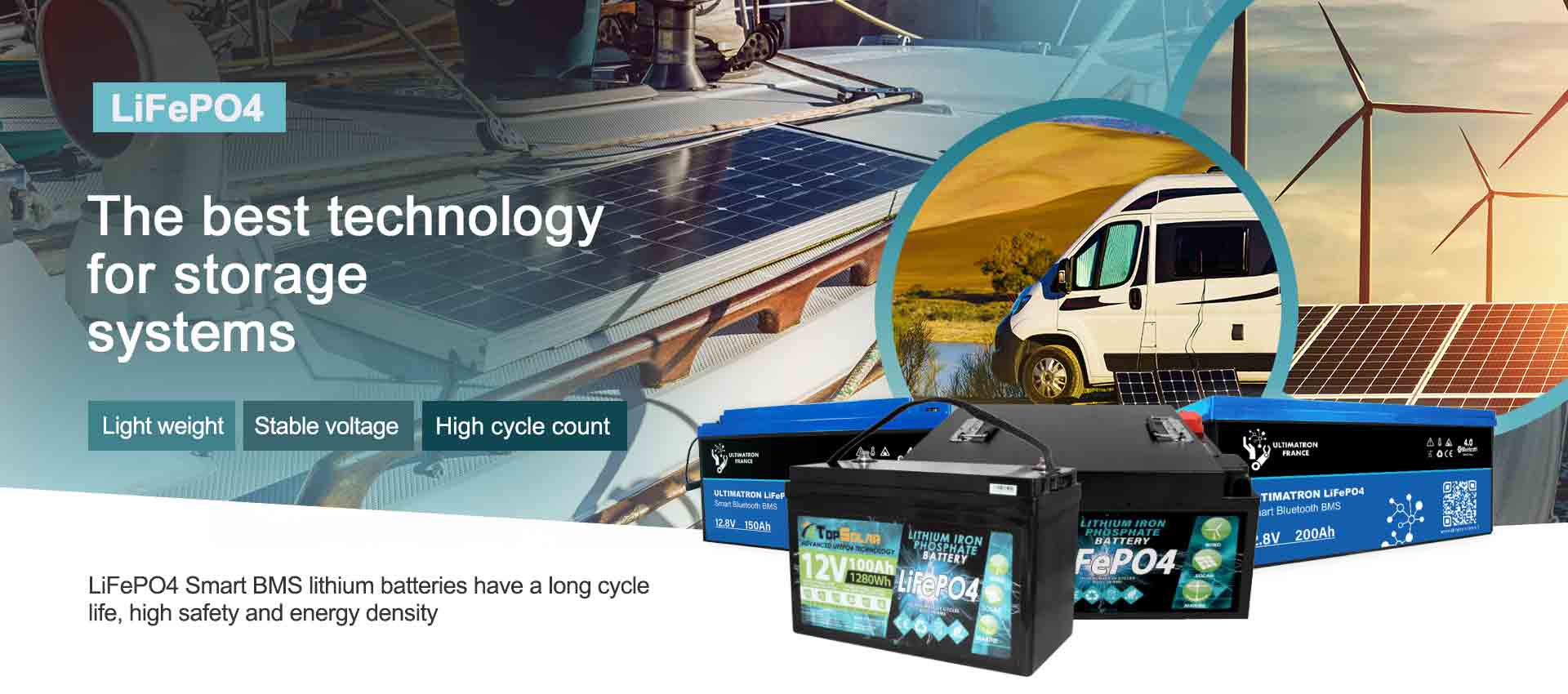 LiFePO4 Lithium Batteries for Storage Systems